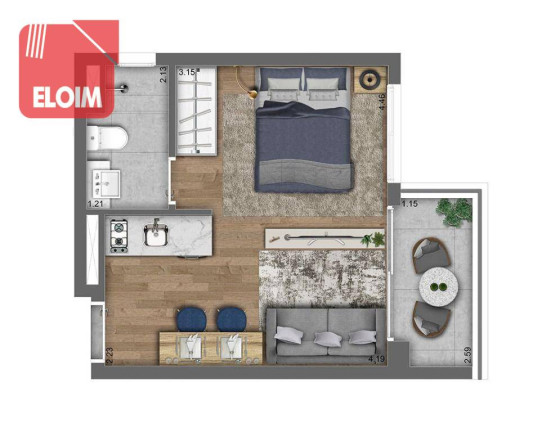 Imagem Apartamento com 1 Quarto à Venda, 40 m² em Pinheiros - São Paulo Imagem Apartamento com 1 Quarto à Venda, 40 m² em Pinheiros - São Paulo