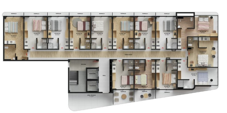 Imagem Studio com 1 Quarto à Venda, 27 m² em Cabo Branco - João Pessoa
