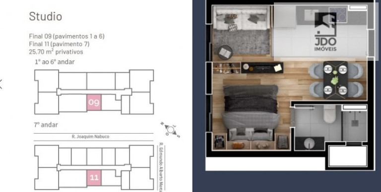 Imagem Apartamento com 1 Quarto à Venda, 26 m² em Tingui - Curitiba Imagem Apartamento com 1 Quarto à Venda, 26 m² em Tingui - Curitiba