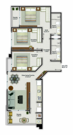 Imagem Apartamento com 2 Quartos à Venda, 107 m² em Canto Grande - Bombinhas Imagem Apartamento com 2 Quartos à Venda, 107 m² em Canto Grande - Bombinhas