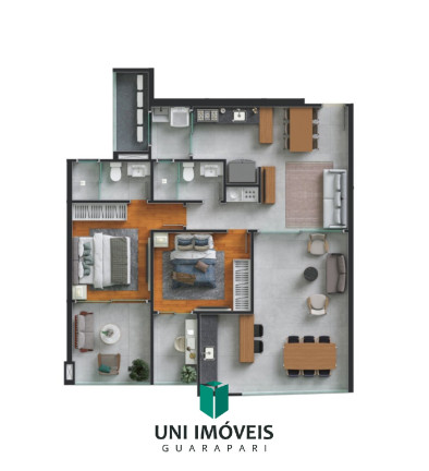Imagem Apartamento com 3 Quartos à Venda, 83 m² em Praia Do Morro - Guarapari Imagem Apartamento com 3 Quartos à Venda, 83 m² em Praia Do Morro - Guarapari