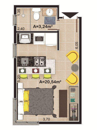 Imagem Apartamento com 2 Quartos à Venda, 98 m² em Camobi - Santa Maria Imagem Apartamento com 2 Quartos à Venda, 98 m² em Camobi - Santa Maria