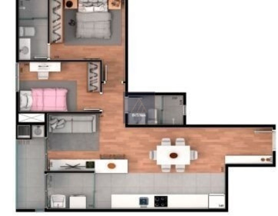 Imagem Apartamento com 3 Quartos à Venda, 66 m² em Santa Cândida - Curitiba Imagem Apartamento com 3 Quartos à Venda, 66 m² em Santa Cândida - Curitiba