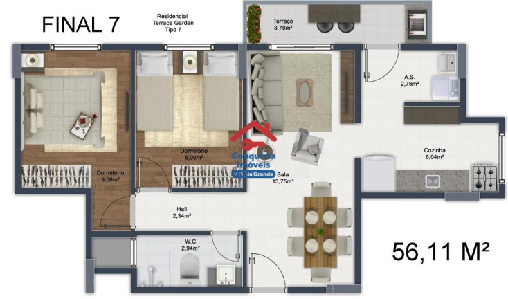 Imagem Apartamento com 2 Quartos à Venda, 50 m² em Mirim - Praia Grande Imagem Apartamento com 2 Quartos à Venda, 50 m² em Mirim - Praia Grande