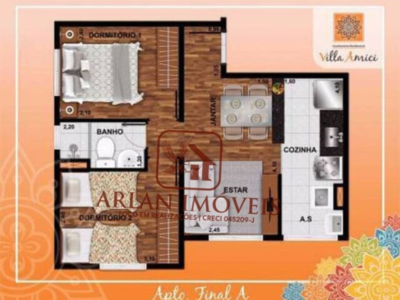 Imagem Apartamento com 2 Quartos à Venda, 41 m² em Jardim Luciana - Franco Da Rocha