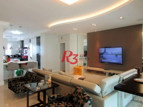 Imagem Apartamento com 3 Quartos para Alugar, 178 m² em Gonzaga - Santos Imagem Apartamento com 3 Quartos para Alugar, 178 m² em Gonzaga - Santos
