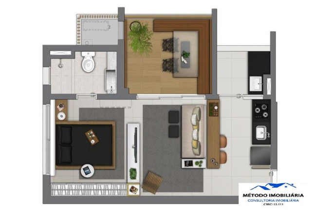 Imagem Apartamento com 1 Quarto à Venda, 44 m² em Chacara Klabin - São Paulo
