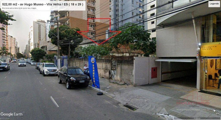 Terreno para Alugar, 522 m² em Praia De Itapoã - Vila Velha