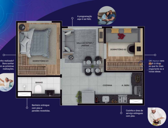Imagem Apartamento com 2 Quartos à Venda, 31 m² em Jardim Caravelas - São Paulo Imagem Apartamento com 2 Quartos à Venda, 31 m² em Jardim Caravelas - São Paulo