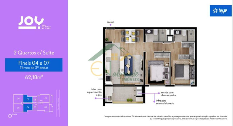Imagem Apartamento com 3 Quartos à Venda, 76 m² em Tingui - Curitiba Imagem Apartamento com 3 Quartos à Venda, 76 m² em Tingui - Curitiba