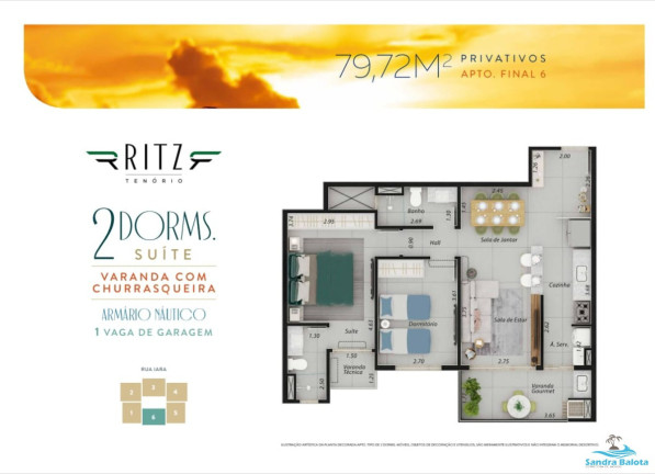 Imagem Apartamento com 2 Quartos à Venda, 79 m² em Tenório - Ubatuba Imagem Apartamento com 2 Quartos à Venda, 79 m² em Tenório - Ubatuba