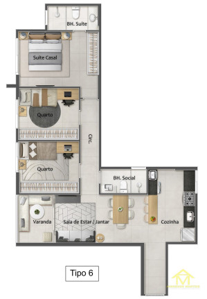 Imagem Apartamento com 3 Quartos à Venda, 77 m² em Praia Da Costa - Vila Velha Imagem Apartamento com 3 Quartos à Venda, 77 m² em Praia Da Costa - Vila Velha