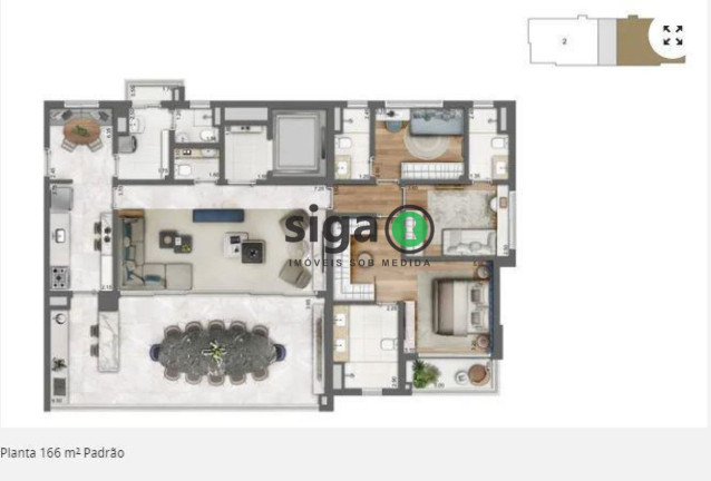 Imagem Apartamento com 3 Quartos à Venda, 166 m² em Brooklin - São Paulo Imagem Apartamento com 3 Quartos à Venda, 166 m² em Brooklin - São Paulo