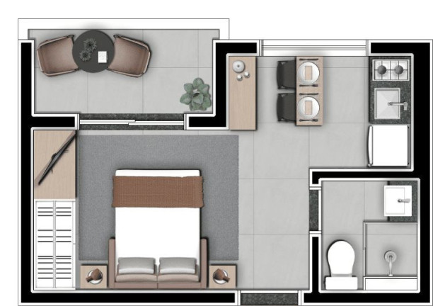 Imagem Apartamento com 1 Quarto à Venda, 33 m² em Vila Mariana - São Paulo