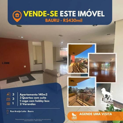Apartamento com 3 Quartos à Venda, 140 m² em Vila Aeroporto Bauru - Bauru