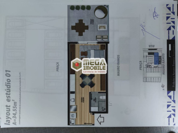 Imagem Apartamento com 1 Quarto à Venda, 50 m² em Centro - Florianópolis