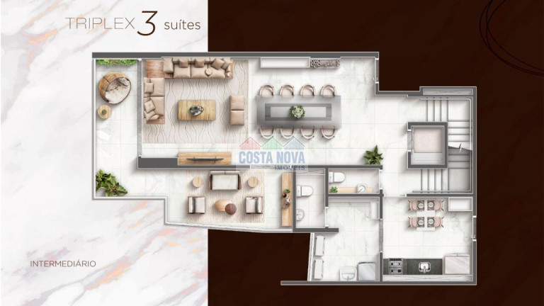Imagem Apartamento com 3 Quartos à Venda, 287 m² em Embaré - Santos Imagem Apartamento com 3 Quartos à Venda, 287 m² em Embaré - Santos
