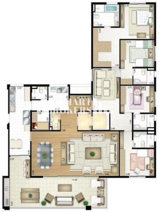 Imagem Apartamento com 4 Quartos à Venda, 256 m² em Panamby - São Paulo