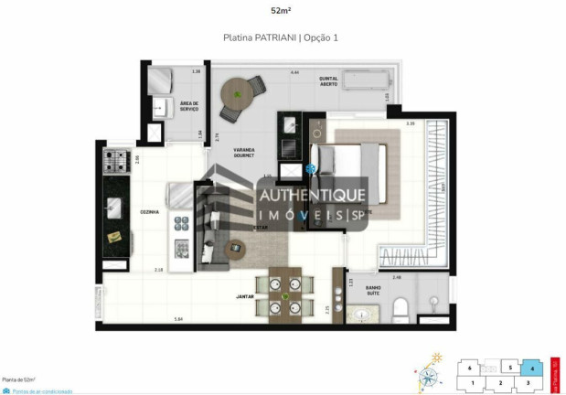 Imagem Apartamento com 1 Quarto à Venda, 52 m² em Tatuapé - São Paulo Imagem Apartamento com 1 Quarto à Venda, 52 m² em Tatuapé - São Paulo