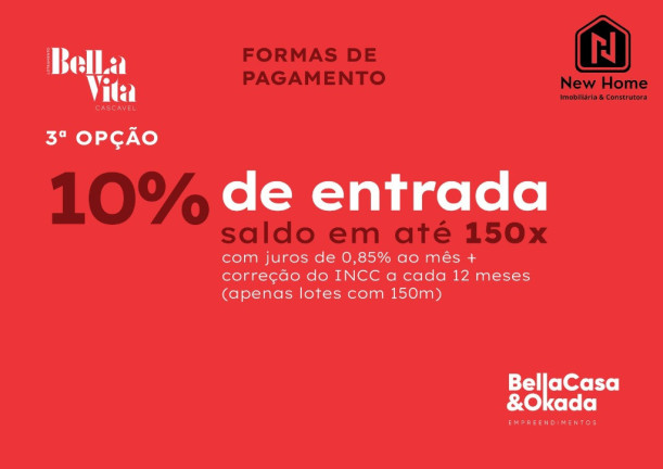 Imagem Terreno à Venda, 154 m² em Brasmadeira - Cascavel Imagem Terreno à Venda, 154 m² em Brasmadeira - Cascavel