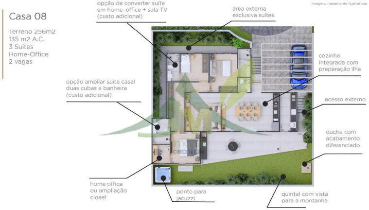 Imagem Casa de Condomínio com 3 Quartos à Venda, 243 m² em Itapetinga - Atibaia Imagem Casa de Condomínio com 3 Quartos à Venda, 243 m² em Itapetinga - Atibaia