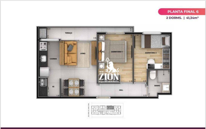 Imagem Apartamento com 2 Quartos à Venda, 41 m² em Vila Paulicéia - São Paulo