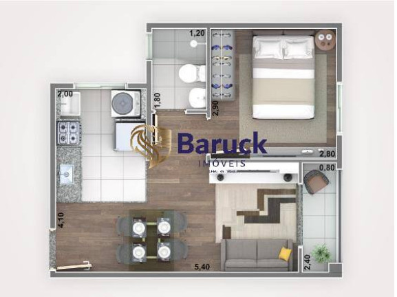 Imagem Apartamento com 1 Quarto à Venda, 35 m² em Jabaquara - São Paulo Imagem Apartamento com 1 Quarto à Venda, 35 m² em Jabaquara - São Paulo