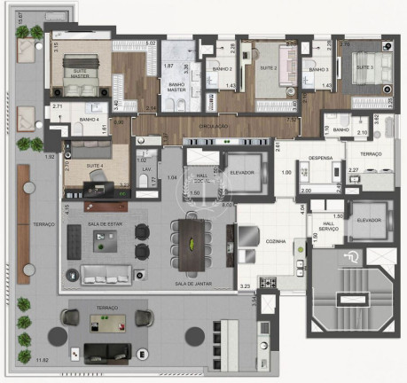 Imagem Apartamento com 4 Quartos à Venda, 248 m² em Vila Nova Conceição - São Paulo
