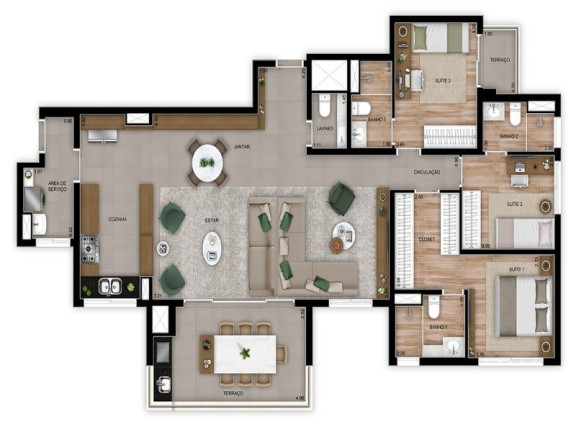 Imagem Apartamento com 4 Quartos à Venda, 234 m² em Vila Gilda - Santo André Imagem Apartamento com 4 Quartos à Venda, 234 m² em Vila Gilda - Santo André