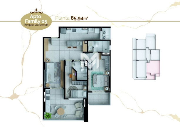 Imagem Apartamento com 1 Quarto à Venda, 50 m² em Umarizal - Belém Imagem Apartamento com 1 Quarto à Venda, 50 m² em Umarizal - Belém