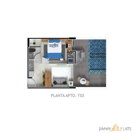 Imagem Apartamento com 1 Quarto à Venda, 25 m² em Centro, Porto De Galinhas - Ipojuca