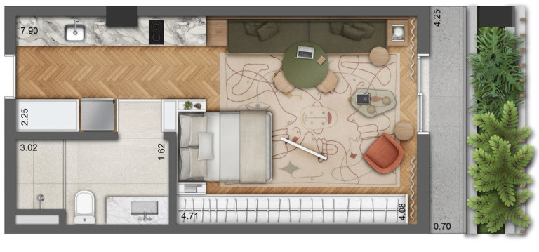 Imagem Apartamento com 1 Quarto à Venda, 60 m² em Jardim Paulista - São Paulo