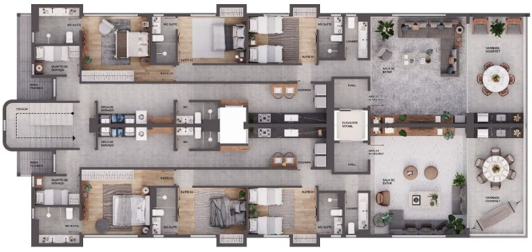 Imagem Apartamento com 3 Quartos à Venda, 177 m² em Poço - Cabedelo