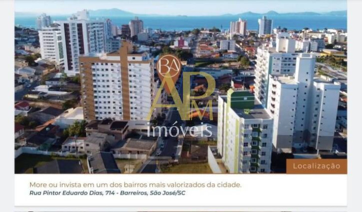Imagem Apartamento com 1 Quarto à Venda, 57 m² em Barreiros - São José