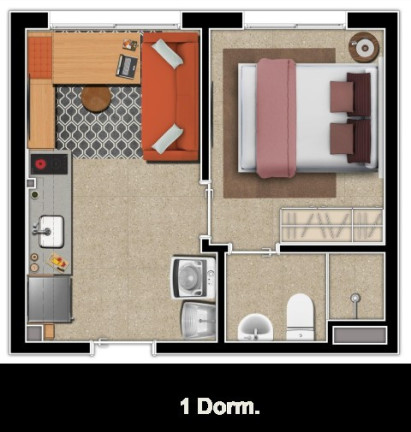 Imagem Imóvel com 1 Quarto à Venda, 24 m² em Sé - São Paulo Imagem Imóvel com 1 Quarto à Venda, 24 m² em Sé - São Paulo