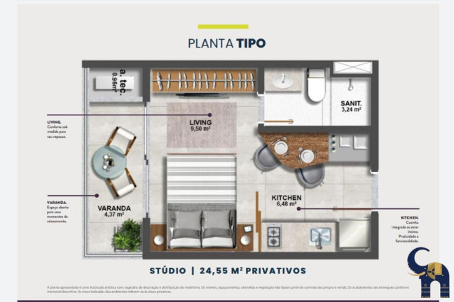 Imagem Apartamento com 1 Quarto à Venda, 24 m² em Caminho Das Arvores - Salvador Imagem Apartamento com 1 Quarto à Venda, 24 m² em Caminho Das Arvores - Salvador