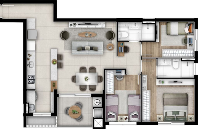Imagem Apartamento com 3 Quartos à Venda, 147 m² em Cabral - Curitiba Imagem Apartamento com 3 Quartos à Venda, 147 m² em Cabral - Curitiba