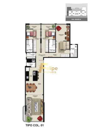 Imagem Imóvel com 3 Quartos à Venda, 113 m² em Praia Do Morro - Guarapari Imagem Imóvel com 3 Quartos à Venda, 113 m² em Praia Do Morro - Guarapari