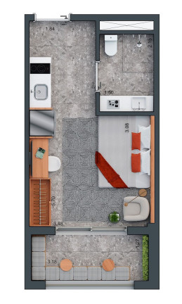Imagem Studio com 1 Quarto à Venda, 35 m² em Brooklin Paulista - São Paulo Imagem Studio com 1 Quarto à Venda, 35 m² em Brooklin Paulista - São Paulo