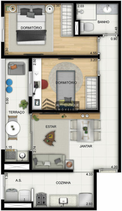 Imagem Apartamento com 2 Quartos à Venda, 60 m² em Centro - São Bernardo Do Campo