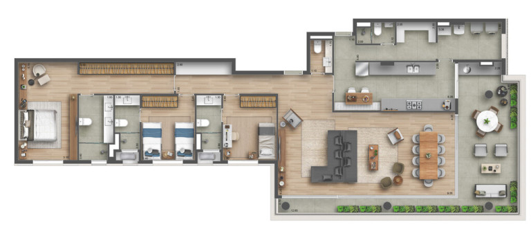 Imagem Apartamento com 3 Quartos à Venda, 194 m² em Sumaré - São Paulo