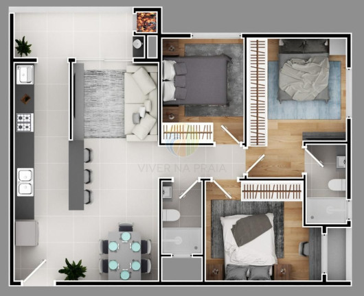 Imagem Apartamento com 2 Quartos à Venda,  em Nações - Balneário Camboriú