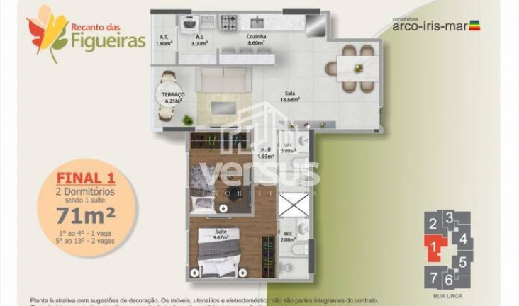 Imagem Apartamento com 2 Quartos à Venda, 66 m² em Vila Guilhermina - Praia Grande