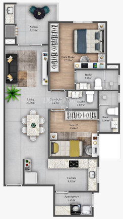 Imagem Apartamento com 2 Quartos à Venda, 76 m² em Centro - Itajaí Imagem Apartamento com 2 Quartos à Venda, 76 m² em Centro - Itajaí