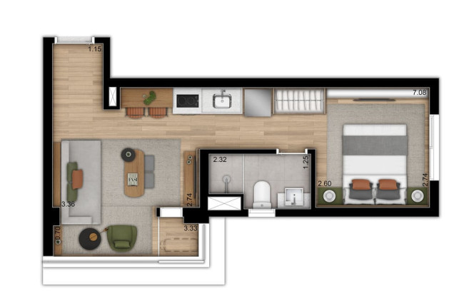 Imagem Apartamento com 1 Quarto à Venda, 41 m² em Moema - São Paulo