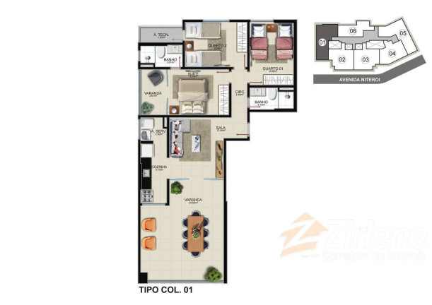 Imagem Apartamento com 3 Quartos à Venda, 99 m² em Praia Do Morro - Guarapari