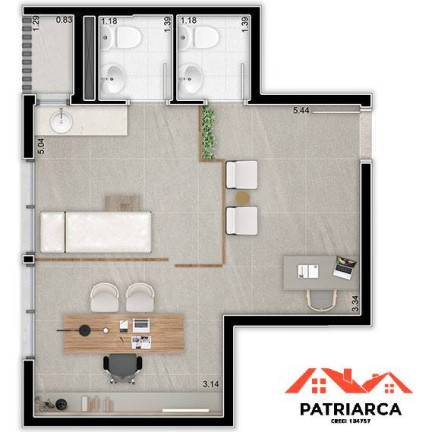 Imagem Sala Comercial à Venda, 32 m² em Botafogo - Campinas