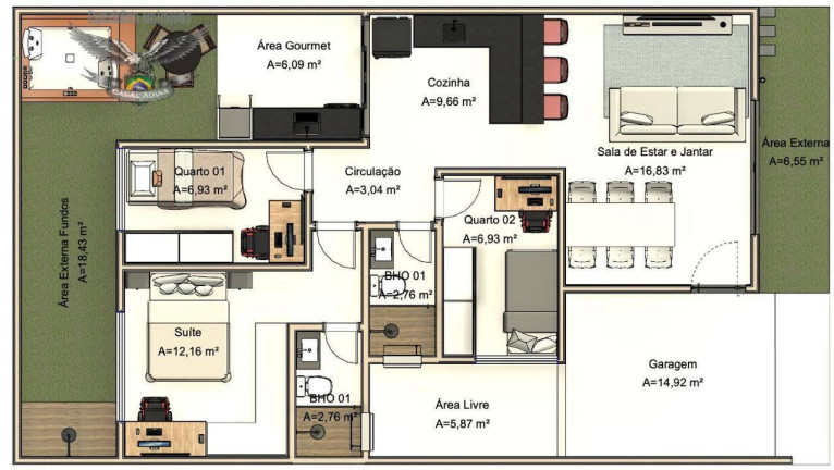 Imagem Casa de Condomínio com 3 Quartos à Venda, 126 m² em Centro - Ananindeua Imagem Casa de Condomínio com 3 Quartos à Venda, 126 m² em Centro - Ananindeua