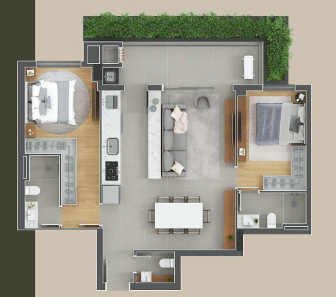 Imagem Cobertura com 2 Quartos à Venda, 164 m² em Alto Da Glória - Curitiba
