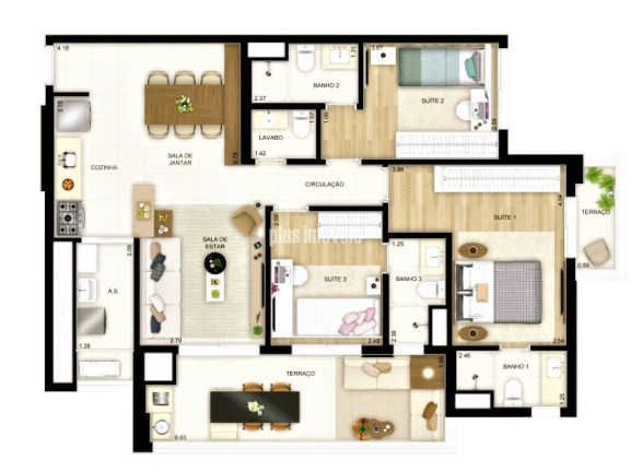 Imagem Apartamento com 3 Quartos à Venda, 103 m² em Jardim Das Acacias - São Paulo Imagem Apartamento com 3 Quartos à Venda, 103 m² em Jardim Das Acacias - São Paulo